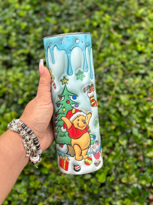 Blue Winnie The Pooh 20 oz. Insulated tumbler