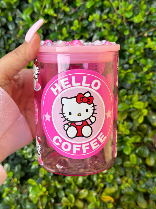 Hello Kitty Coffee Glass Mug